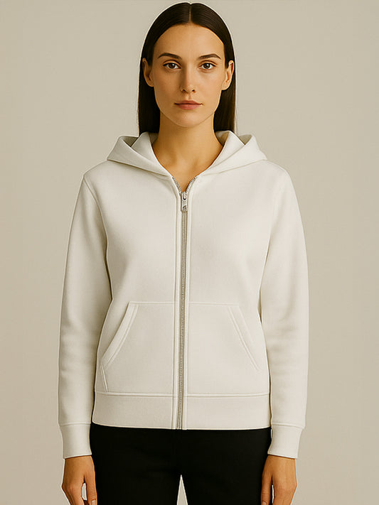 ORGANIC BOXCUT ZIPPER - Almônd