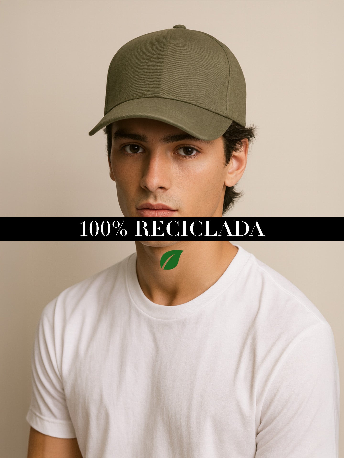 100% RECYCLED CAP - Almônd