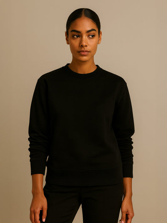 ORGANIC STRUCTURED SWEATSHIRT - Almônd