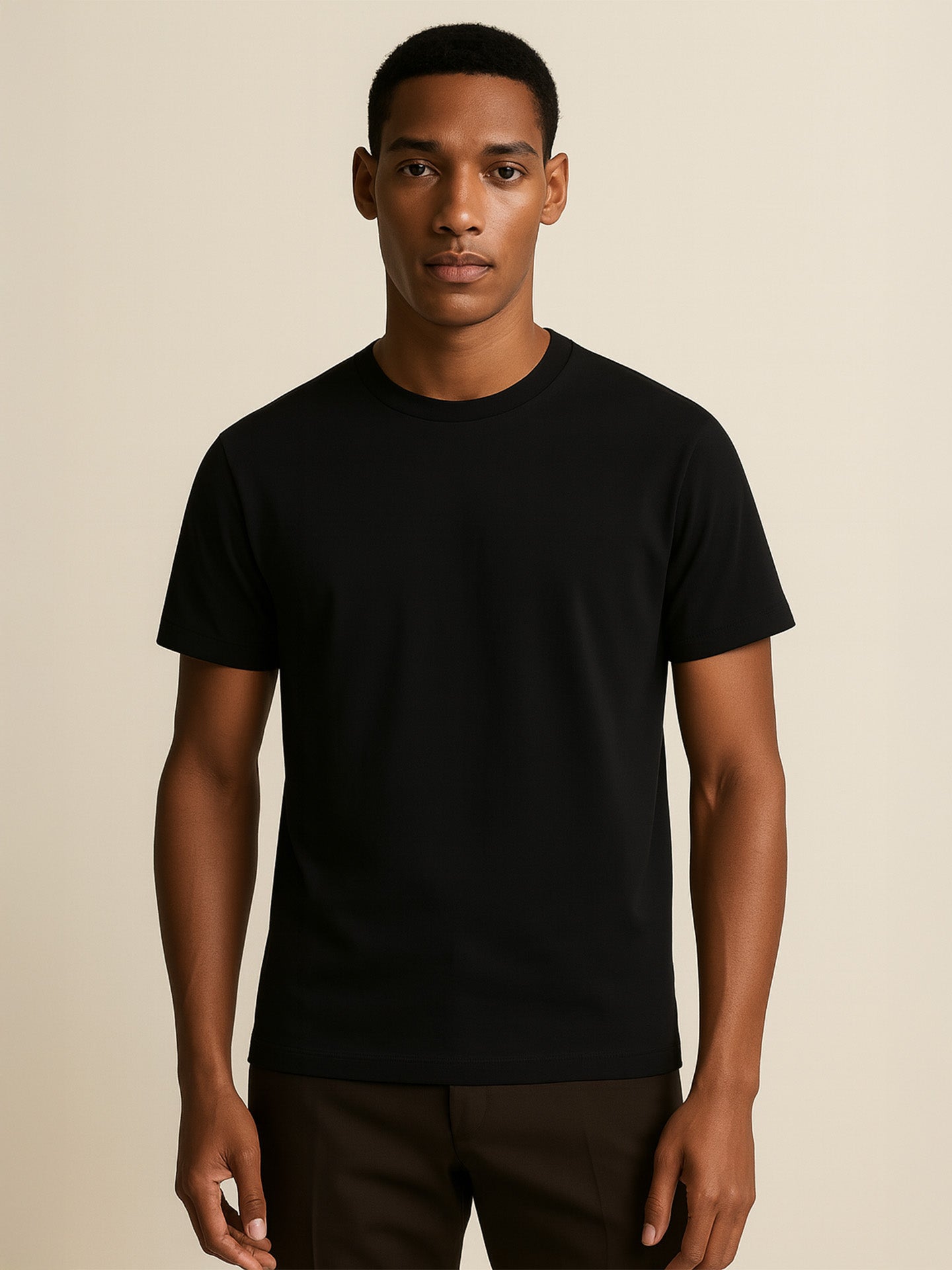 100% ORGANIC COTTON T-SHIRT - Almônd
