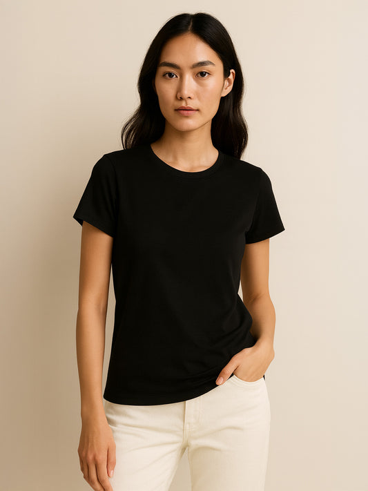100% ORGANIC COTTON T-SHIRT - Almônd