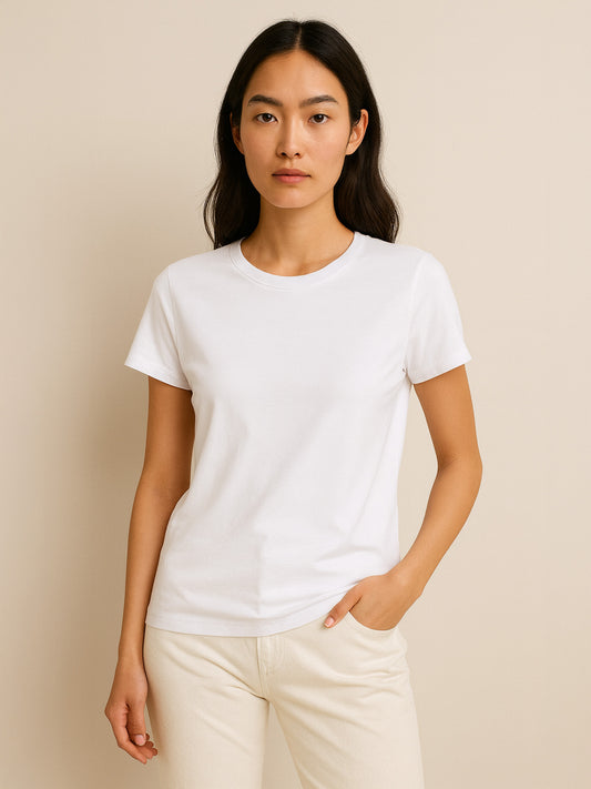 100% ORGANIC COTTON T-SHIRT - Almônd