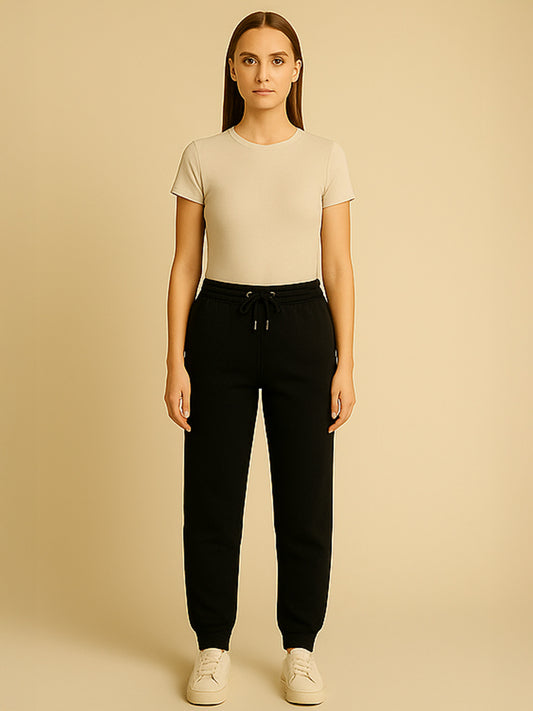 100% ORGANIC COTTON JOGGER - Almônd