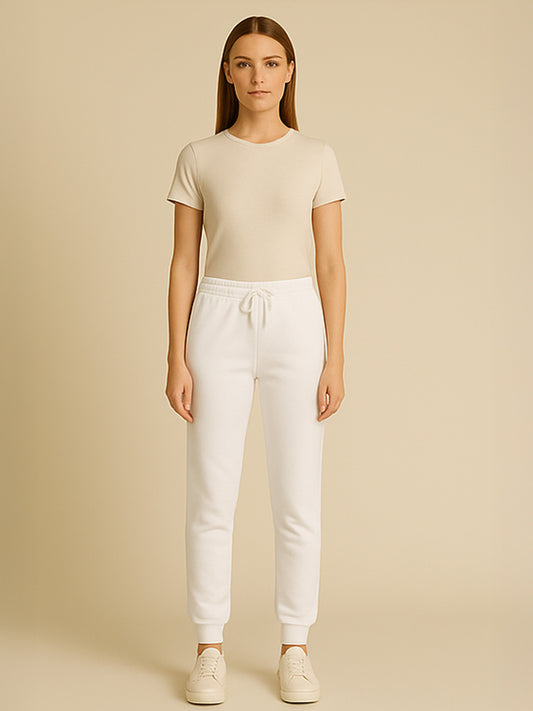 100% ORGANIC COTTON JOGGER - Almônd