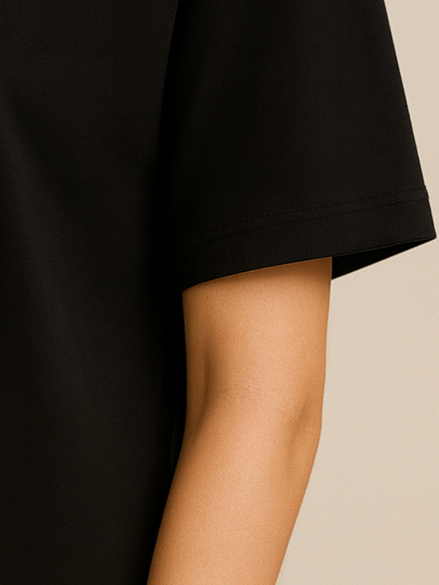 100% ORGANIC COTTON OVERSIZED T-SHIRT - Almônd