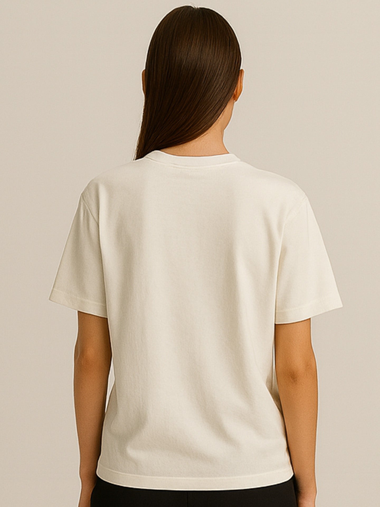 100% ORGANIC COTTON OVERSIZED T-SHIRT - Almônd