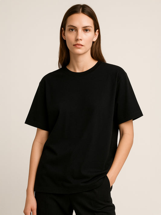 100% ORGANIC COTTON OVERSIZED T-SHIRT - Almônd